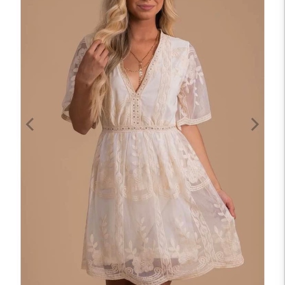 Lace Mini Dress - Picture 1 of 7